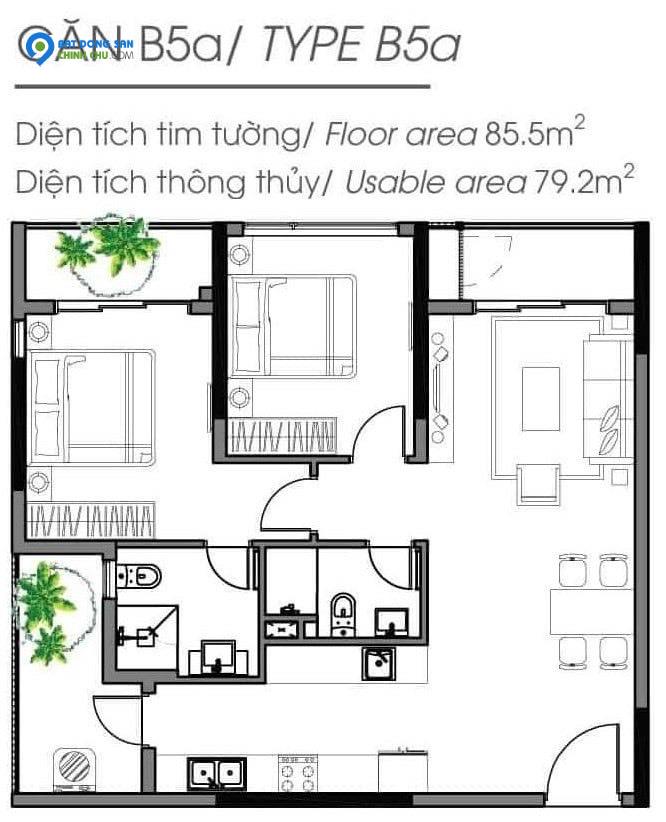 Duy nhất căn hộ cao cấp Quận Tân Phú 85m2 chỉ 4,5 tỷ