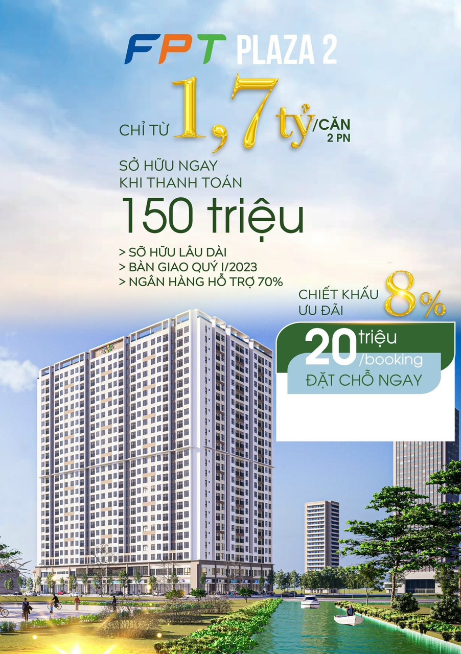 FPT PLAZA 2 mở bán giai đoạn 2 chung cư cao cấp Đà Nẵng