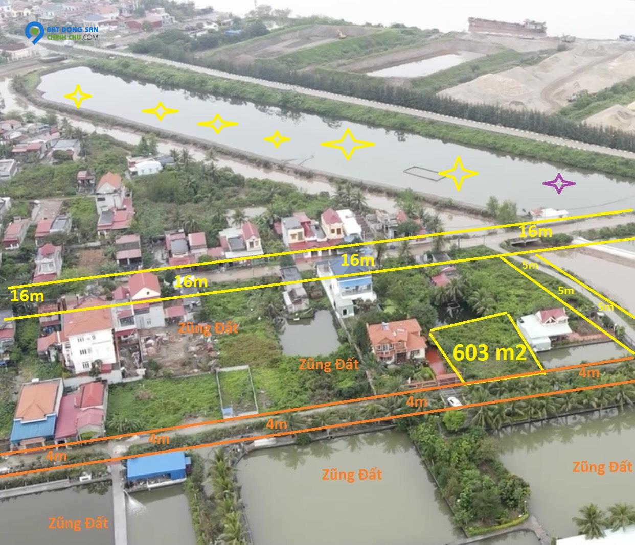 Lô đất 603m2 Tân Thành ,Dương Kinh Hải Phòng hơn  6 tỷ