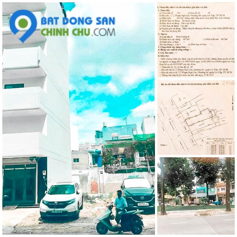 Lô đất MT Phạm Ngũ Lão, P4, GV 70 m2 - 10.5 tỷ có thể thương lượng