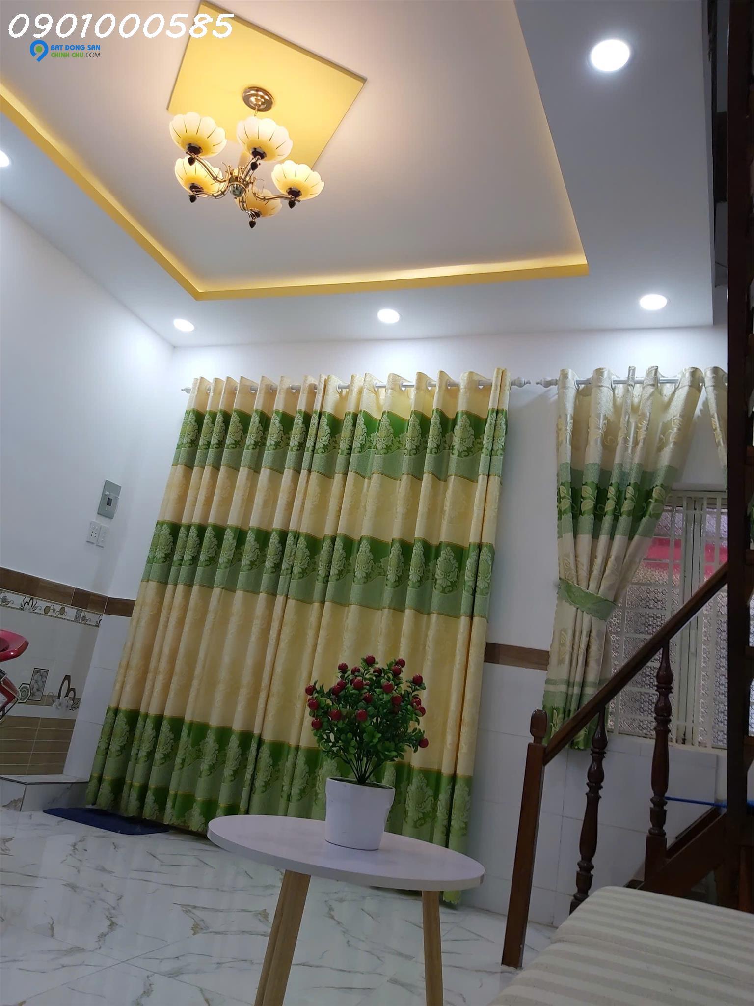 NHÀ MỚI ĐẸP, GẦN ĐƯỜNG XE HƠI.  2 tầng, 28m2, 2PN, Thạnh Lộc 27, Q.12 - 2 tỷ 450 triệu.