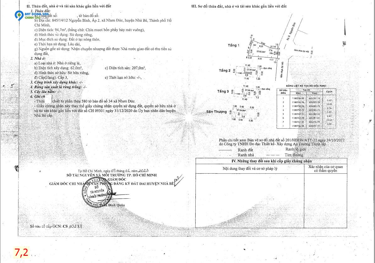 Nhà cực đẹp hàng mới 95m2 - 3 tầng 7ty2 thương lượng KDC thanh quế