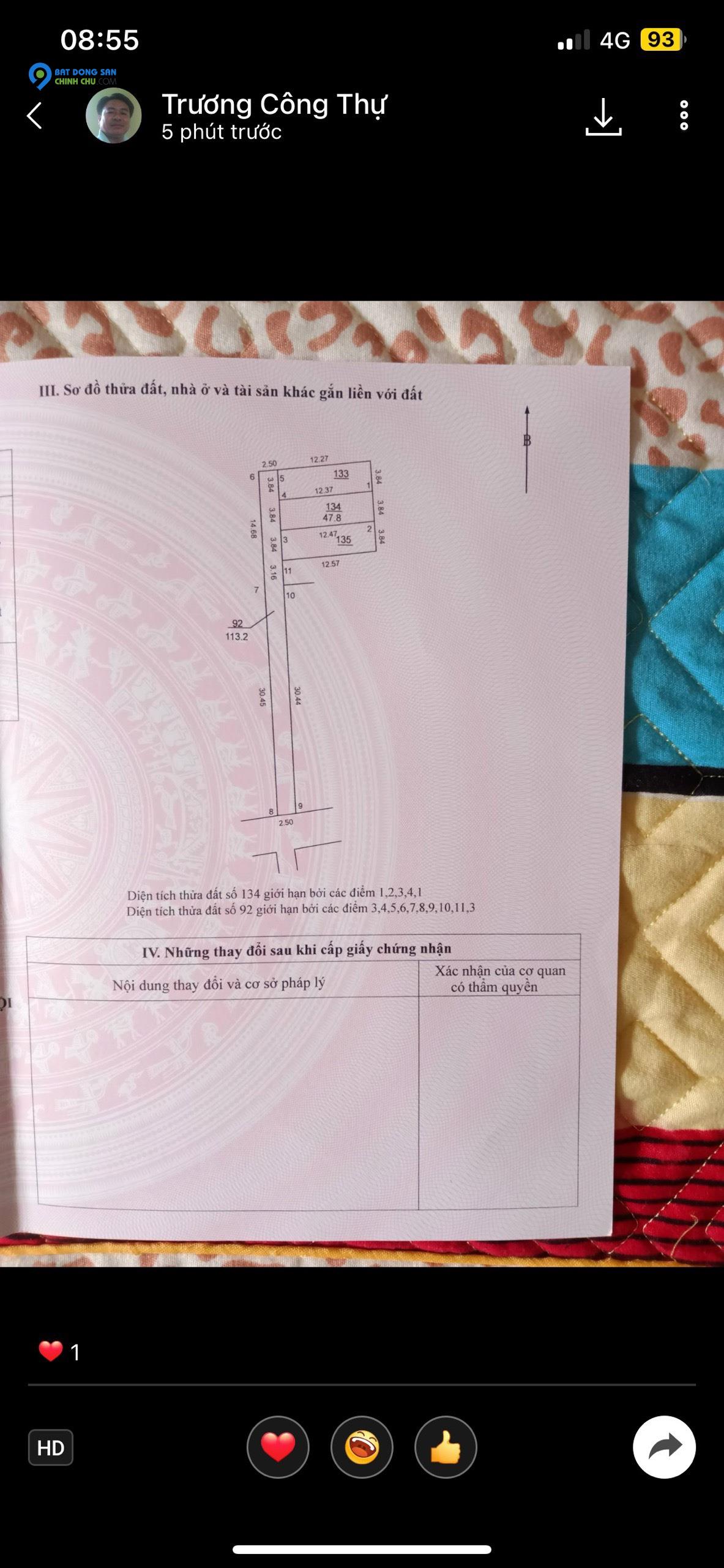 Nhỉnh 1 tỉ có ngay 48M2 tại Khê Nữ Nguyên Khê Đông Anh. Ô Tô ĐỖ CỬA 100m ra Đường đôi LÊ HỮU TỰU.