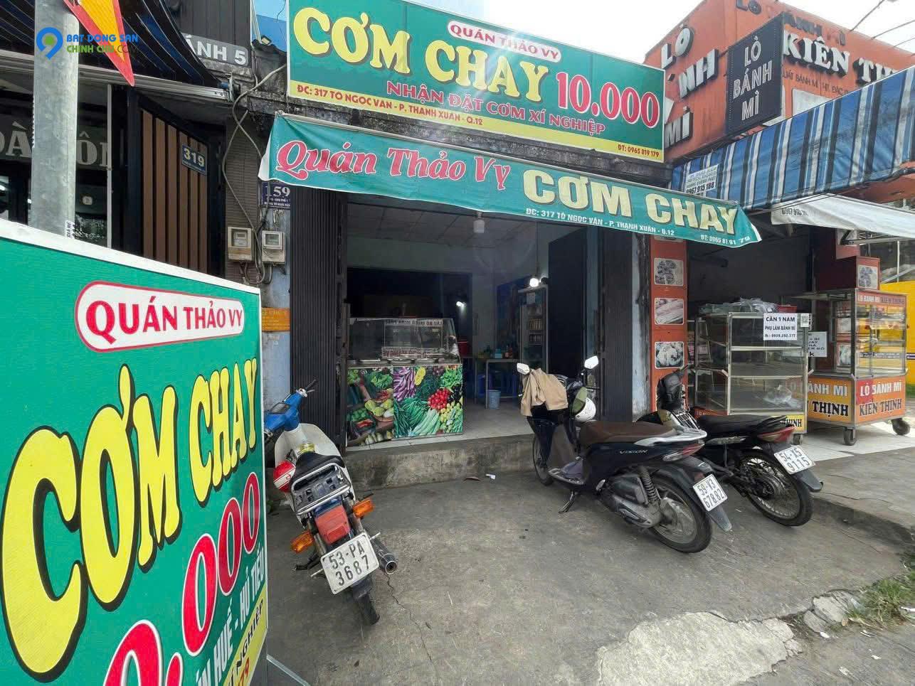 Quận 12 ! Sang Quán Cơm Chay, MT 317 Tô Ngọc Vân, Thạnh Xuân, Tel : 0965819179 ( Chính chủ )