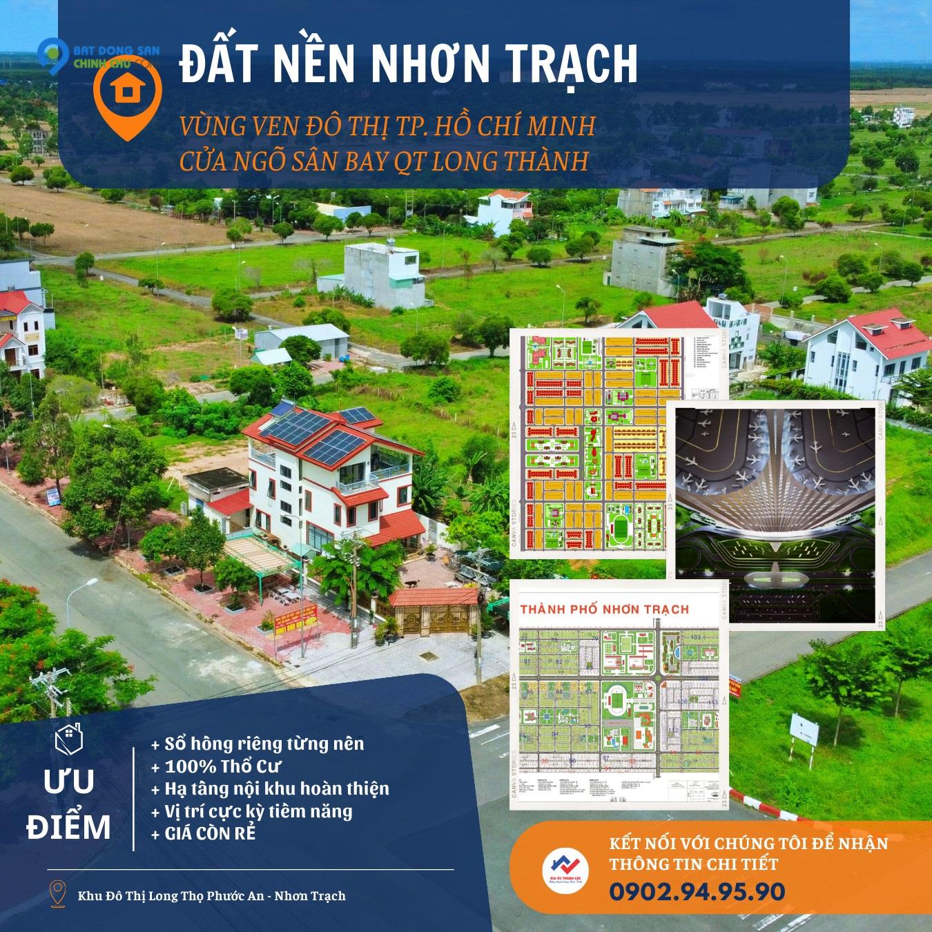 SỞ HỮU NGAY NỀN ĐẤT SỔ HỒNG RIÊNG THỔ CƯ 100% - CHỈ TỪ 7,5TR/M2 TẠI TPM NHƠN TRẠCH