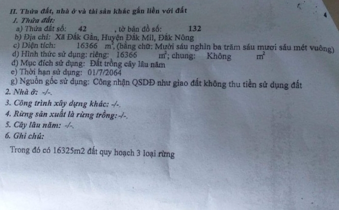 Sở Hữu Ngay Lô Đất Đẹp Tại Đắk Gằn, Đắk Mil , Đắk Nông