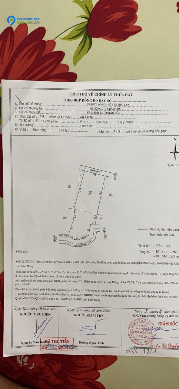 Sở Hữu Ngay Lô Đất Đẹp Vị Trí Đắc Địa Tại Thôn 13, Xã Đam bri, TP Bảo Lộc, Lâm Đồng