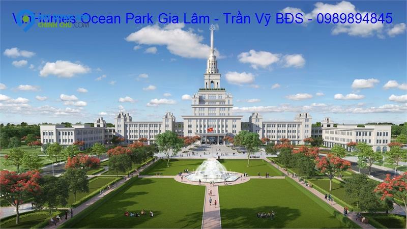 VinHomes Ocean Park Gia Lâm. Song lập 150m2. 1 phút đi bộ chạm mặt biển. Lh 0989894845.