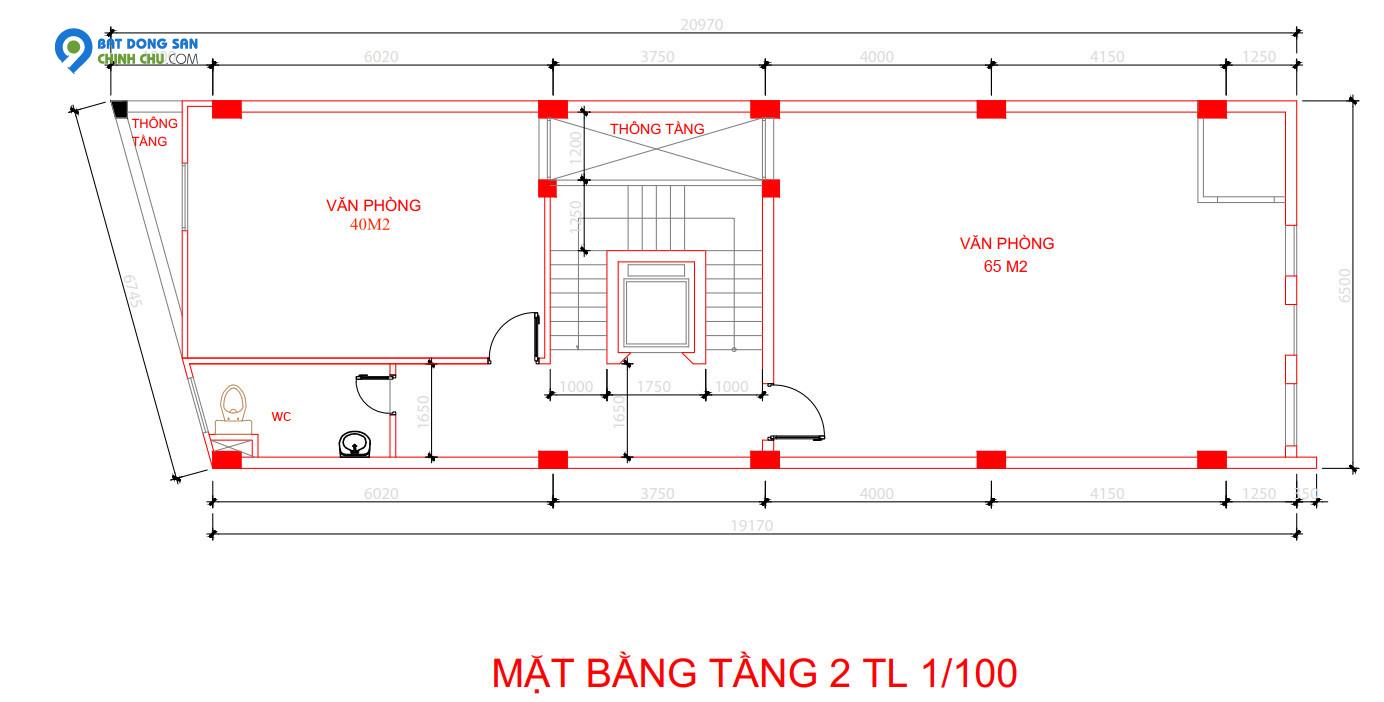 Cho thuê văn phòng mặt tiền Nam Quốc Cang, trung tâm Quận 1